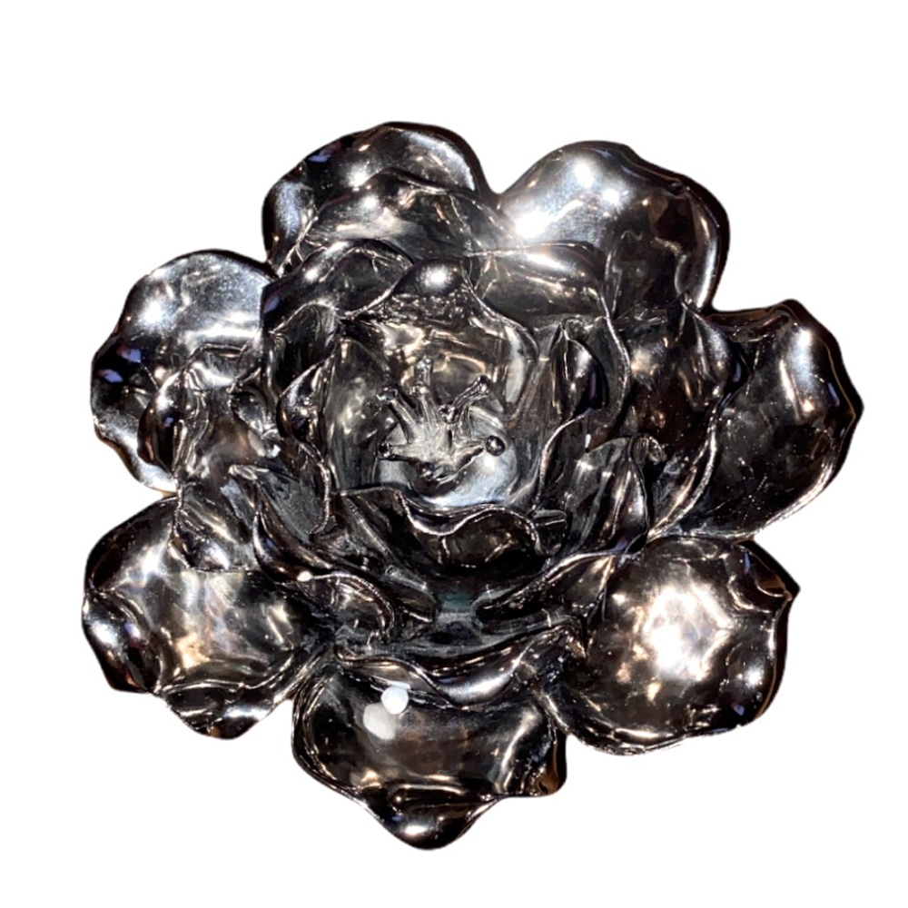💎RARE!💎 Beautiful Vintage MCM Chrome Paperweight/Table Decor
